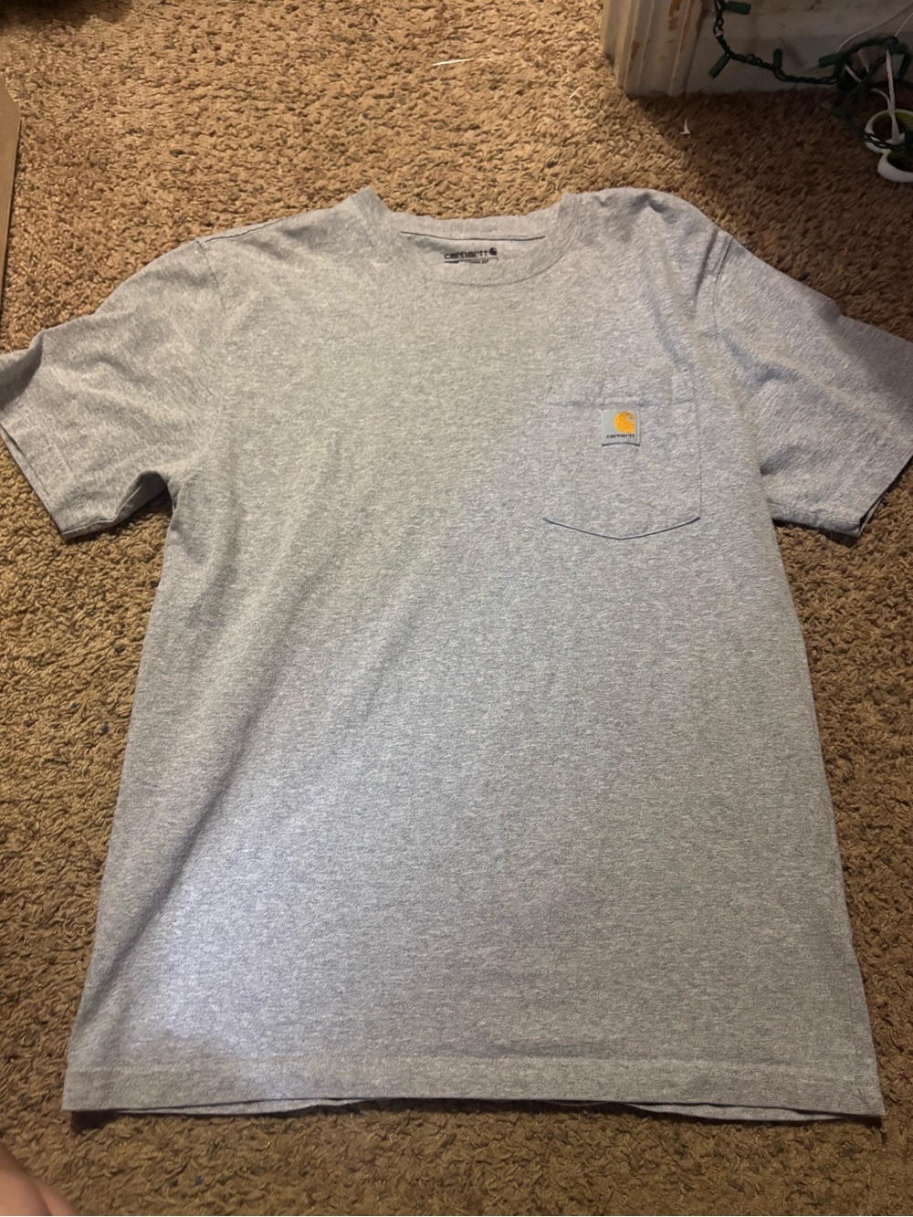 Carhartt Short-Sleeve Pocket Tee in Heather Gray
